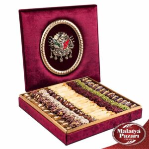 Special Malatya Pazarı Ottoman Turkish Delight Tuğra Box