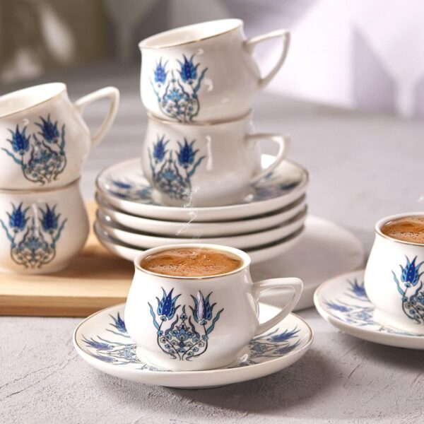 Karaca Iznik 6 Piece Coffee Cups