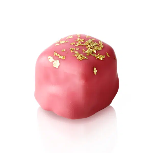 Selamlique Rose Turkish Delight with Gold Dust