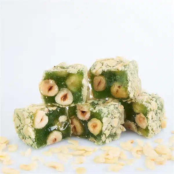 Hazelnut Covered Apple Flavored Hazelnut Turkish Delight