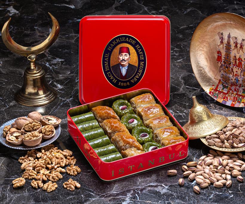 Pistachio Walnut Baklava Assortment S Metal Box Kg Turkish Ali Bazaar
