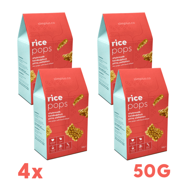 4 Pack Gluten Free Vegan Buckwheat Rice Pops 50G