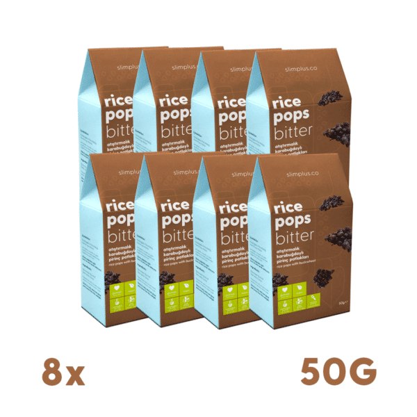 8 Pack Gluten Free Vegan Buckwheat Dark Chocolate Rice Pops 50G