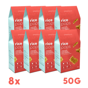 8 Pack Gluten Free Vegan Buckwheat Rice Pops 50G