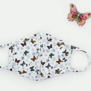 Butterfly Themed White Mask