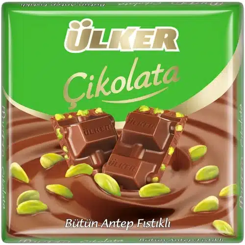 Ulker Milk Chocolate Bar with Pistachio