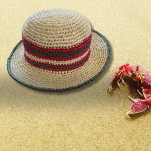 İzmir Hand-Knitted Raffia Beach Hat