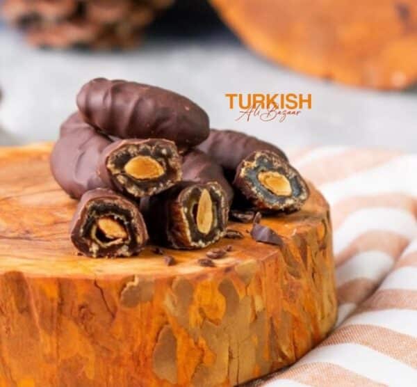 Dark Chocolate-Covered Almond Dates