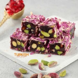 Rose Petal Pomegranate Pistachio Turkish Delight